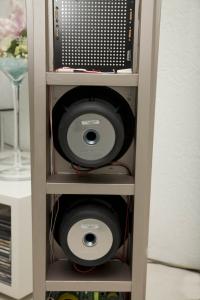 Detail van de woofers